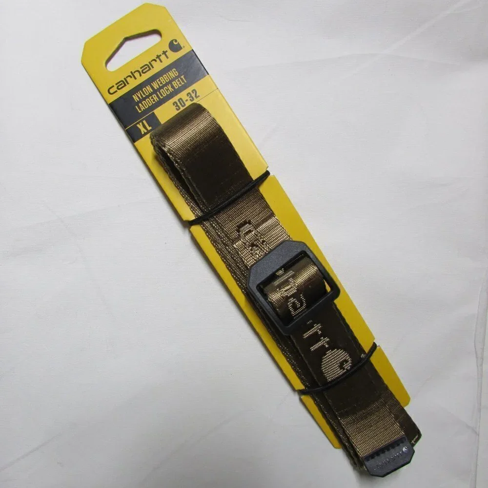 Carhartt Youth Nylon 25mm Webbing Ladder Lock Belt - Yukon - WB5661-K